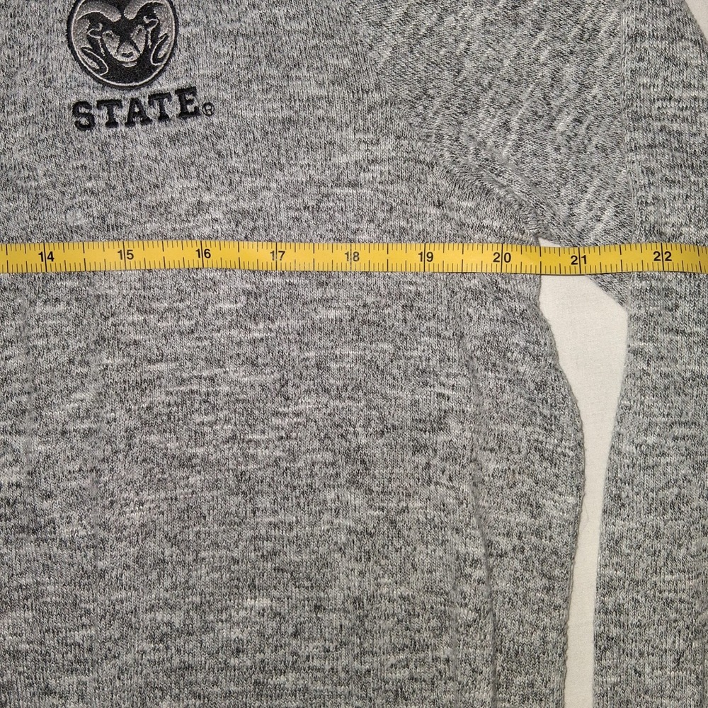 Colorado State Rams Cardigan Sweater Womens Small Gray Embroidered Paw Ladies - Picture 4 of 8